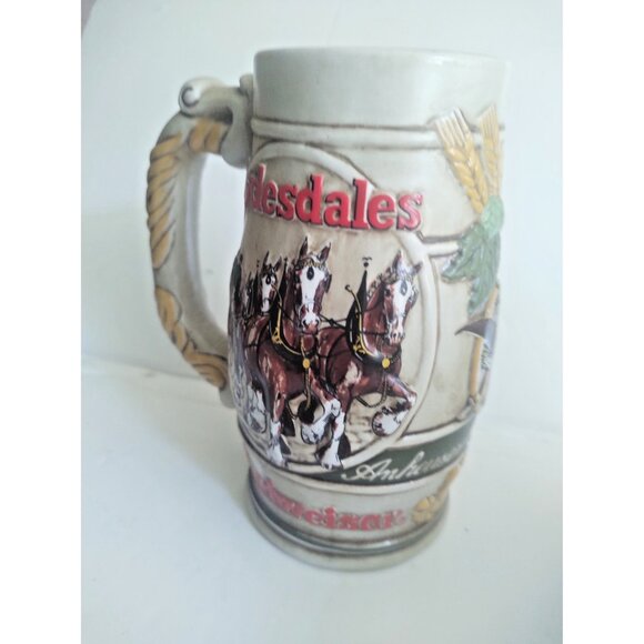 Two Budweiser Clydesdale Collectible Beer Steins Brazil & West Germany - Picture 9 of 16